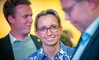 Christiana Bauer und die CDU waren am Sonntag die Gewinner der Kommunalwahl in Bielefeld. - Neue Westfälische