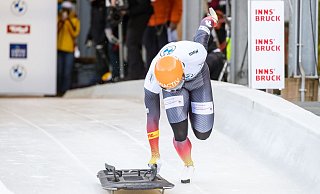 Die Skeletonis verzichten auf den Weltcup in Innsbruck. (Archivbild) - Expa/Lukas Huter/APA/dpa