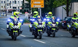 Für die Lidl Deutschland-Tour wurde auch die Kreuzung Mindener Straße, Bismarck- und Hansastraße in Herford gesperrt. - Kathrin Weege