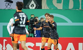 Die Gäste gingen früh in Führung. - Daniel Karmann/dpa