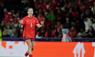 Heldin des Tages: Géraldine Reuteler von Eintracht Frankfurt. - Martin Meissner/AP/dpa