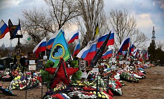 Russland selbst macht keine Angaben zu seinen getöteten und verletzten Soldaten im Angriffskrieg gegen die Ukraine. (Archivbild) - Uncredited/AP/dpa