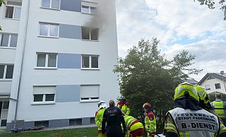 Bei einem Wohnungsbrand im zweiten Obergeschoss entstand ein hoher Sachschaden. - Ralph Meyer