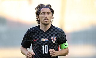 Der einzige Spieler von Real Madrid im Achtelfinale Spanien gegen Kroatien ist Luka Modric, ein Kroate. - Foto: Virginie Lefour/BELGA/dpa