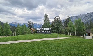 Die kanadischen Rocky Mountains sind die Kulisse für den diesjährigen G7-Gipfel. - Sophia Weimer/dpa