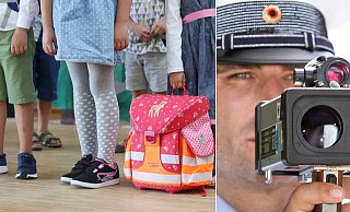 Speziell zum Schulanfang wird die Polizei den Verkehr kontrollieren. Wer zu schnell fährt, muss mit konsequenten Strafen rechnen. - picture alliance / Andreas Zobe