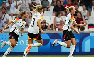 Torschützing gegen Australien : Lea Schüller - Daniel Cole/AP/dpa