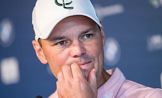 Martin Kaymer glaubt an einen Erfolg der deutschen Fußballer gegen Spanien. - Peter Kneffel/dpa