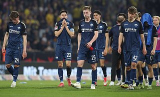 Die Mannschaft des SC Paderborn musste sich zuletzt Eintracht Braunschweig geschlagen geben, kassierte drei Gegentore. - picture alliance / Foto Huebner