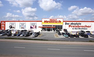 Die Filiale von Möbel Heinrich in Kirchlengern. - Möbel Heinrich