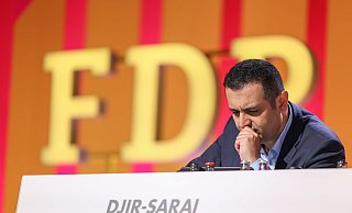 Generalskretär Bijan Djir-Sarai beim FDP-Bundesparteitag. - Joerg Carstensen/dpa