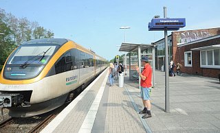 Linie mit Besonderheit: Manche Züge der Eurobahn zwischen Rahden und Bielefeld sind pünktlich. Für die Mehrheit gilt das nicht. - Joern Spreen-Ledebur