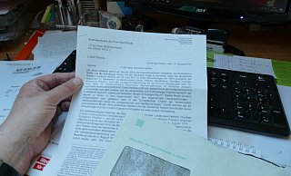 In den Flugblättern der Reichsbürger wird für einen preußischen Staat geworben. - Thorsten Mailänder