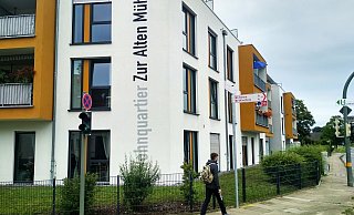 Einige der 25 Wohnungen im Wohnpark "Zur Alten Mühle" in Ummeln sind mit Legionellen belastet. Ein Grenzwert lag über dem Wert, der das Duschverbot bringt. - DRK