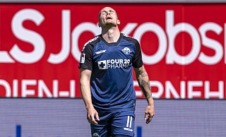 SCP-Edeljoker Sven Michel hätte in der 80. Minute auf 2:0 erhöhen können. Der routinierte Stürmer machte auch alles richtig, traf aber nur die Latte. - picture alliance/dpa