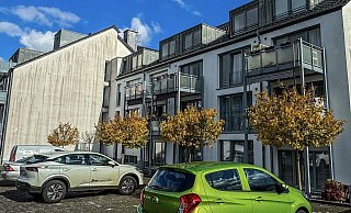 Im ehemaligen Conti-Hotel befinden sich immer noch Wohnungen für Menschen in schwieriger Lage. Seit vergangener Woche ermittelt hier die Mordkommission. - Paul Brinkmann