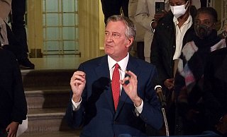 De Blasio stellte auf X klar, er unterstütze Mamdani und dessen Vision. (Archivbild) - Bruce Cotler/ZUMA Press Wire/dpa