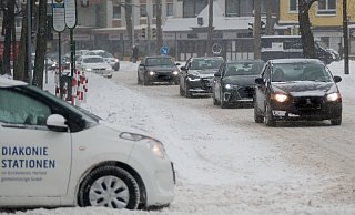 Langsam fahren: Die Verkehrslage in Herford. - Ralf Bittner