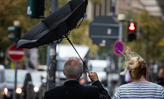 Stürmischer Start in die Mitteleuropäische Sommerzeit (MESZ) in Bielefeld und Umgebung: Für Sonntag sind Sturmböen vorhergesagt. - picture alliance/dpa