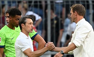 Niko Kovac (l) findet Julian Nagelsmann als Bundestrainer gut. - Sven Hoppe/dpa