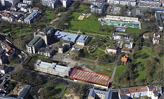 Naturkundemuseum im Ravensberger Park: Hier soll der Neu- und Anbau an die Neue Hechelei entstehen. - Detlef Wittig