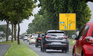 Der Bereich in Paderborn, wo man von der B68 auf die B64 fahren kann - und umgekehrt -, gilt als Unfallfallschwerpunkt. - Niklas Tüns Der Bereich in Paderborn, wo man von der B68 auf die B64 fahren kann - und umgekehrt -, gilt als Unfallfallschwerpunkt. - Niklas Tüns