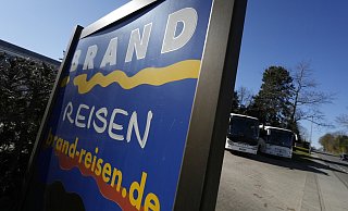 Das Busunternehmen Brand-Reisen an der Mindener Straße in Bünde. Mitte Juli wird der letzte Bus von hier starten. - Gerald Dunkel