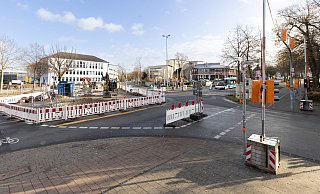 Mehrere Wochen lang wurde an der Paderborner Kreuzung gearbeitet und musste dafür gesperrt werden. - Niklas Tüns
