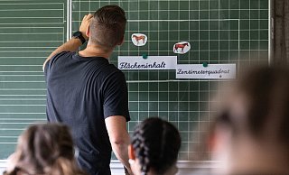 Ein Lehrer aus NRW soll in zwei Kochshows aufgetreten sein – obwohl er krankgeschrieben war. Der Fall beschäftigt nun die Politik. - Symbolfoto: Marijan Murat/dpa