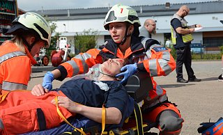 Die jungen Nachwuchskräfte vom Rettungsdienst wurden unter maximalen Stress gesetzt. - Sven Hauhart