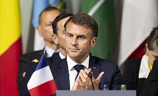 Emmanuel Macron hat Neuwahlen der französischen Parlamentskammer angekündigt. - Urs Flueeler/KEYSTONE/EDA/POOL/dpa