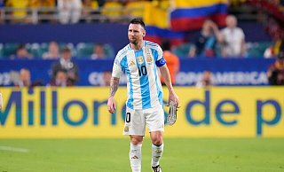 Im Finale der Copa América gegen Kolumbien verletzte sich Messi am Knöchel. - Julio Cortez/AP/dpa
