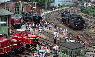 Das Bahnprogramm lockte immer viele interessierte Besucher an, wie hier im Jahr 2015. - Gemeinde Altenbeken