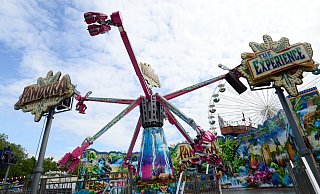 Seit Samstag stand das Fahrgeschäft Pandora auf dem Lunapark still. Die technische Störung ist nun weitgehend behoben. - Lena Henning