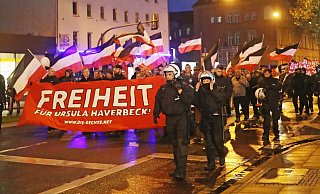 Neonazis wollen am 9. November durch Bielefeld ziehen. - Archivfoto: NW