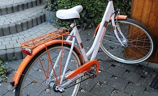 Dieses Rad hinterließen die Diebe in der Straße "Am Jägerbach". Die Polizei fragt, wer dieses Rad kennt. - Polizei