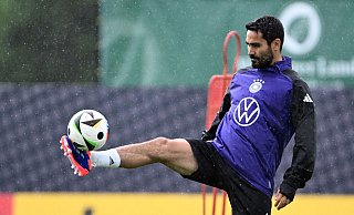 Ilkay Gündogan beim DFB-Training im Spa & Golfresort Weimarer Land. - Federico Gambarini/dpa