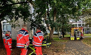 In einem Bielefelder Berufskolleg ist am Montag, 28. Oktober, ein Feuer in einer Backstube ausgebrochen. - Jens Reichenbach