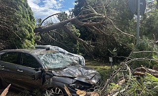 Das Unwetter richtete erheblichen Sachschaden an. - Alessio Marini/LPS via ZUMA Press Wire/dpa