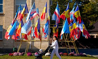 Kurz vor der Wahl in Moldau ist eine Partei des russlandfreundlichen Bündnisses von der Abstimmung ausgeschlossen worden. (Archivbild) - Vadim Ghirda/AP/dpa