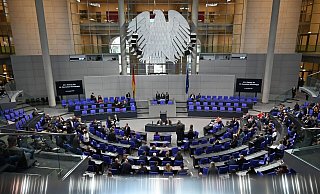 Der Bundestag streicht eine komplette Sitzungswoche, weil nach dem Ampel-Aus keine Haushaltsberatungen stattfinden. - Anna Ross/dpa