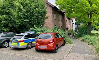 Im hinteren Teil des Mehrfamilienhauses an der Krakostraße ereignete sich die Bluttat im Juni diesen Jahres. - Ralph Meyer
