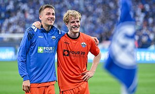 Filip Bilbija (links) und Mattes Hansen hoffen auf Unterstützung vom FC Schalke 04. - Teresa Kroeger