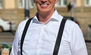 Tritt in in zwei Wochen gegen den parteilosen Amtsinhaber Kai Buchmann an: Jörg Prophet. - Silvio Dietzel/dpa