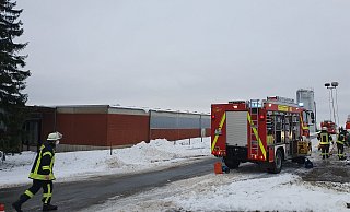 Rund 35 Kräfte der Feuerwehr Lichtenau sind im Einsatz. - Feuerwehr Lichtenau
