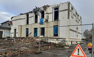 Die Ruine des früheren Bordells an der Herforder Straße in Hiddenhausen. - Jobst Lüdeking