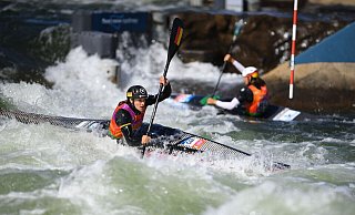 Ricarda Funk aus Deutschland landet nach Silber im Mannschaftsfinale im Einzelrennen auf Rang vier im Kajak. - Alexander Bogatyrev/SOPA Images via ZUMA Press Wire/dpa Ricarda Funk aus Deutschland landet nach Silber im Mannschaftsfinale im Einzelrennen auf Rang vier im Kajak. - Alexander Bogatyrev/SOPA Images via ZUMA Press Wire/dpa