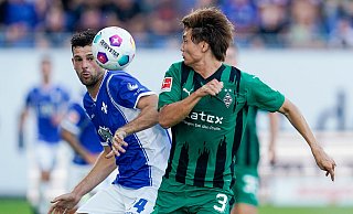 In einer ereignisreichen Partie trennten sich der SV Darmstadt und Borussia Mönchengladbach 3:3. - Uwe Anspach/dpa