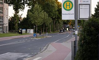 An der Bushaltestelle Seskerbruch an der Detmolder Straße ist der 26-jährige Holzmindener zu Tode gekommen. - Niklas Tüns