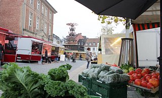 Sechs Wochen lang wird der Markt in Paderborn nicht am Dom, sondern auf dem Liboriberg stattfinden. Er muss dem "WDR2-Weihnachtswunder" weichen. - Pauline Maus